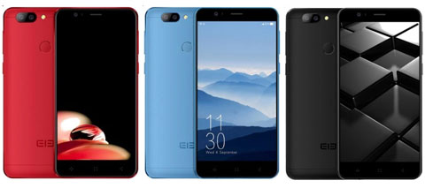 Elephone P8 Mini có 3 màu sắc lựa chọn bao gồm: đen nhám, xanh nước biển và đỏ tươi.