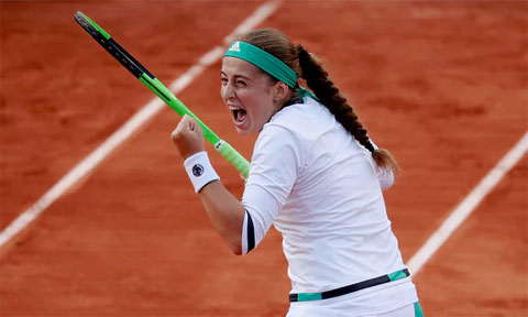 Jelena Ostapenko, tay vợt không xếp hạng hạt giống ở Roland Garros 2017