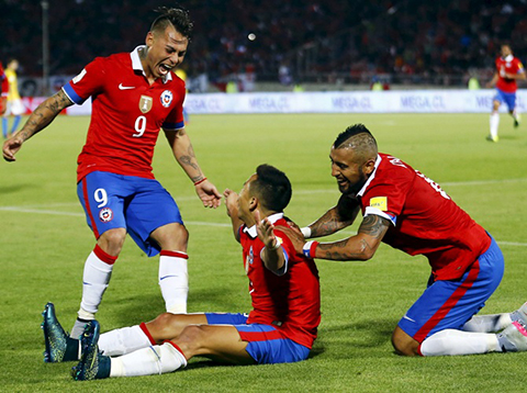Vidal - Sanchez - Vargas, ba ngôi sao sáng giá của ĐT Chile