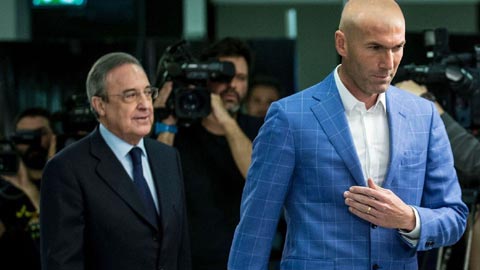 Zidane và Perez mâu thuẫn về chính sách chuyển nhượng
