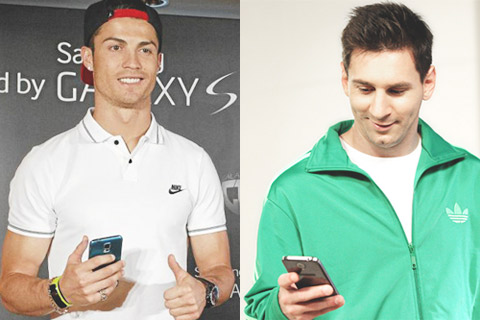 Messi quá nhỏ bé khi so với CR7 về khoản “đẻ trứng vàng” trên mạng xã hội