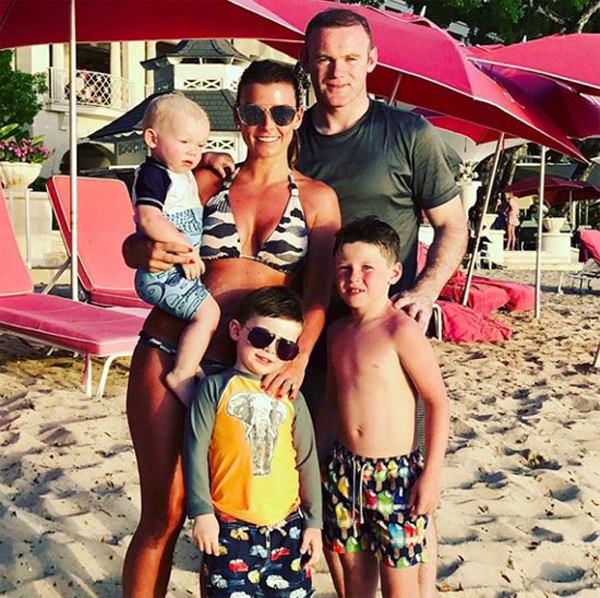 Tiền đạo Wayne Rooney (M.U) và gia đình rất thích Barbados