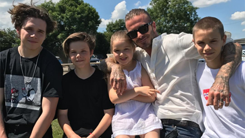 Gia đình Beckham làm gì trong Ngày của cha