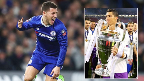 Chelsea tính dùng Hazard đổi lấy Ronaldo