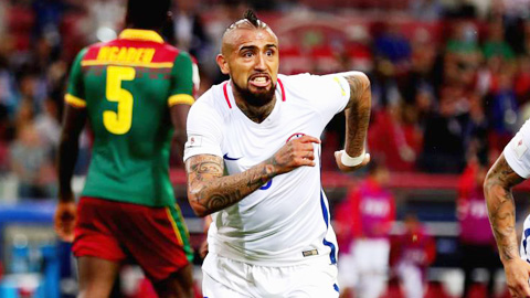 Vidal là chìa khóa chiến thắng của Chile