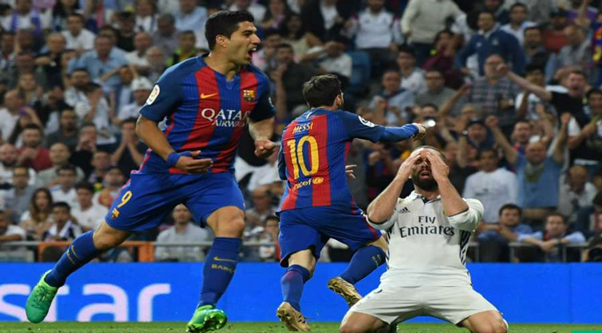 Tháng 4/2017, Messi ghi bàn thứ 500 cho Barca với bàn vào lưới Real