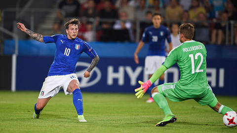Bernadeschi ghi bàn duy nhất giúp U21 Italia giành quyền vào bán kết