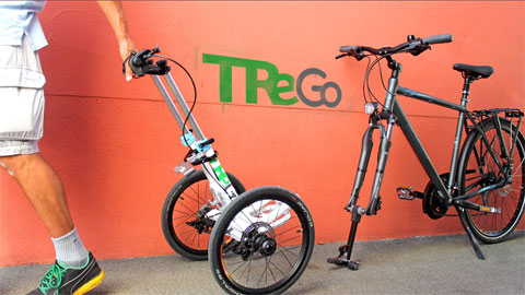 TreGo - mẫu xe đạp độc đáo có thể biến thành xe chở hàng