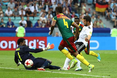 Demirbay vừa có bàn thắng ra mắt ĐT Đức trong cuộc đối đầu với Cameroon