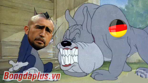 Ảnh chế: Sanchez, Vidal hóa "tiểu hổ" khi đối đầu Đức
