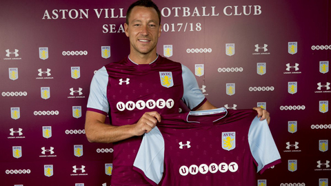 Terry ký hợp đồng 1 năm với Aston Villa
