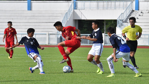 Giải vô địch U15 Đông Nam Á 2017: Việt Nam giành 3 điểm ở trận ra quân