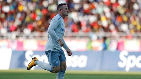 Rooney trong trận đấu với Gor Mahia