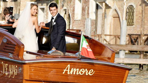 Alvaro Morata và Alice vừa kết hôn cùng nhau tại Venice