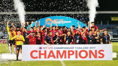 Hạ Thái Lan ở loạt luân lưu, Việt Nam vô địch giải U15 Đông Nam Á 2017