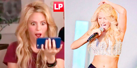 Shakira kinh ngạc khi xem clip Shakibecca biểu diễn