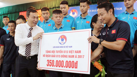 VFF tổ chức tuyên dương U15 Việt Nam