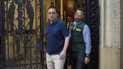 Chủ tịch LĐBĐ Tây Ban Nha bị bắt giữ