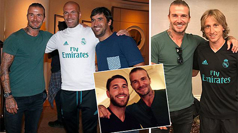 Beckham tái ngộ Zidane, Ramos và Raul tại Mỹ