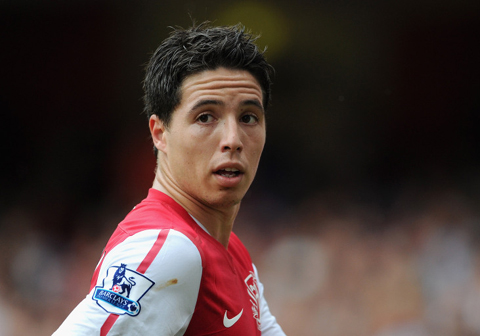 Nasri ngày còn khoác áo Arsenal