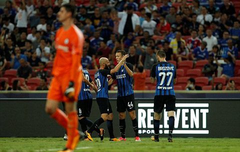 Perisic là một trong số những cầu thủ Inter chơi ấn tượng ở trận đấu này