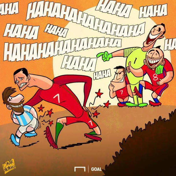 Ronaldo đồng cảm với Messi sau khi Bồ Đào Nha không thể đánh bại được Chile ở Confed Cup 2017