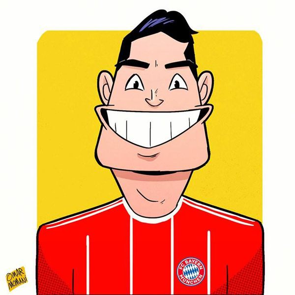 Tiền vệ James Rodriguez vui vẻ khi gia nhập Bayern Munich