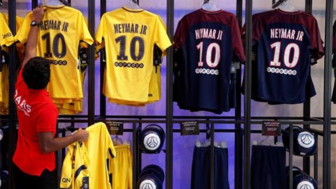 10.000 áo đấu Neymar hết sạch sau 6 giờ mở bán