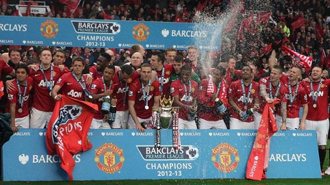 Trong kỷ nguyên Premier League,  Man Utd đăng quang nhiều nhất với 13 lần