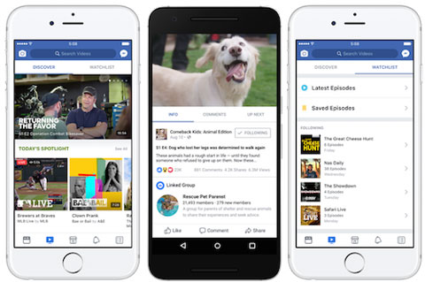 Facebook Watch cho thiết bị di động