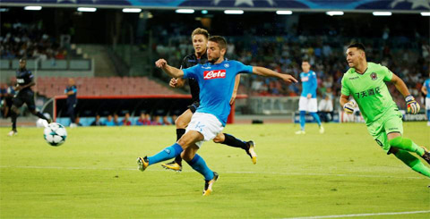 Napoli tạm thời chiếm ưu thế trước Nice trước trận lượt về