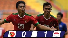 Dứt điểm kém, U22 Indonesia thắng sít sao U22 Đông Timor