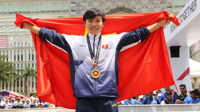 Nguyễn Thị Thật lại "đua" ra vàng SEA Games