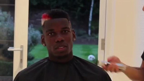 Pogba khoe tóc mới trước buổi quảng cáo Champions League
