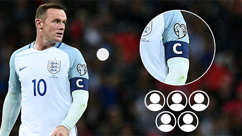 5 ngôi sao đủ sức thay Rooney thống lĩnh ĐT Anh
