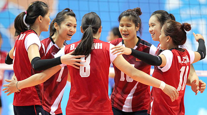 Đội tuyển bóng chuyền nữ Việt Nam dù rất cố gắng nhưng vẫn để thua Indonesia 