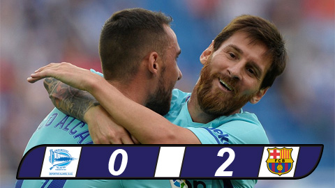 Messi lập công chuộc tội, Barca thắng nhẹ Alaves
