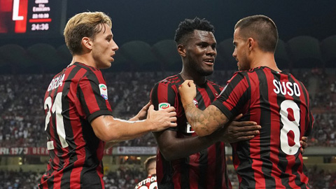 Vòng 2 Serie A: Milan nhọc nhằn đánh bại Cagliari, Napoli phá dớp Atalanta