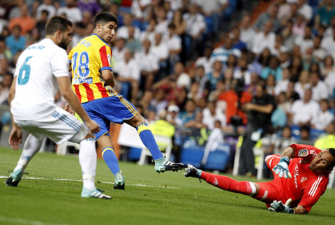 Soler gỡ hòa 1-1 cho Valencia