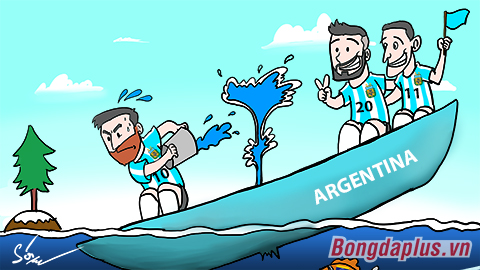 Messi một mình tát nước khỏi con tàu đắm Argentina