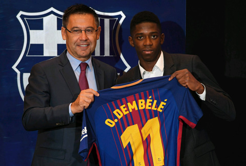 Dembele đang nhận nhiều kì vọng ở Barca