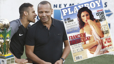 Bố Neymar cặp người mẫu Playboy