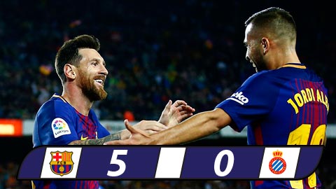 Messi lập hat-trick, Barca đại thắng derby Catalan
