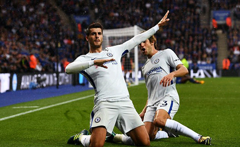 Morata đang thi đấu cực hay trong màu áo Chelsea