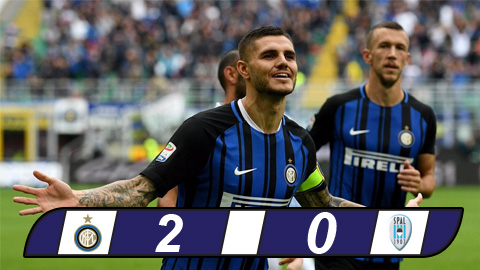 Icardi và Perisic lập công, Inter chia ngôi đầu bảng với Juventus
