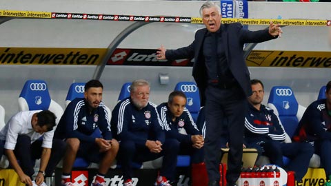 Bayern thua bạc nhược Hoffenheim: Ancelotti đang bất lực