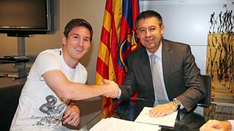 Messi có thể ký mới với Barca "bất cứ lúc nào"