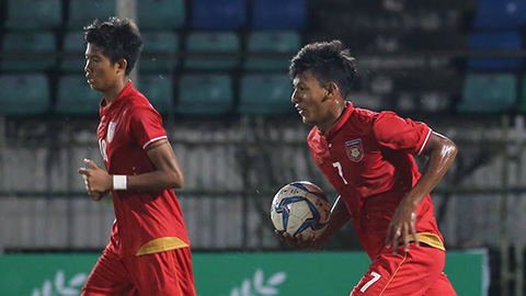 Đại thắng Philippines, U18 Myanmar đứng nhì bảng sau Việt Nam