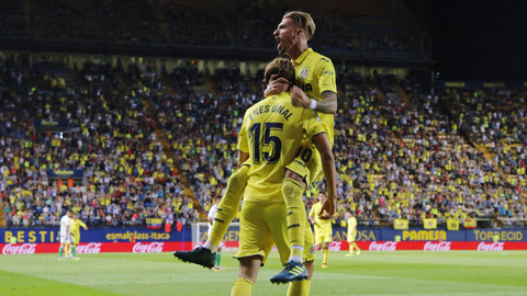 Vòng 3 La Liga: Villarreal thắng trận đầu tay, Sociedad tái chiếm ngôi nhì bảng