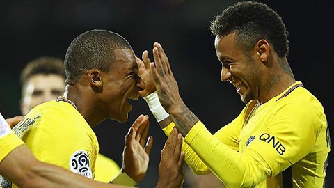Mbappe và Neymar giúp giá trị đội hình PSG tăng vọt